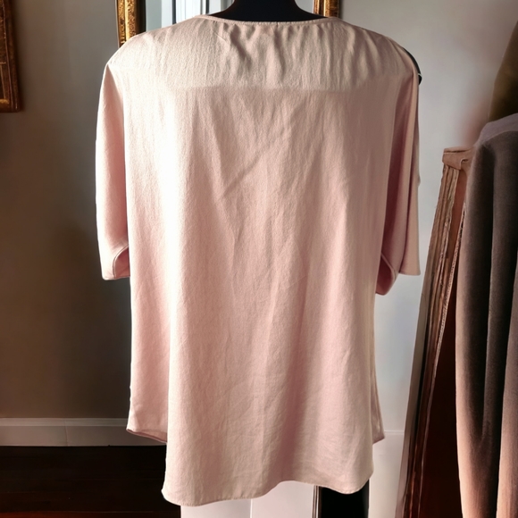 Moda International Beaded Cold Shoulder Blouse - Picture 3 of 7